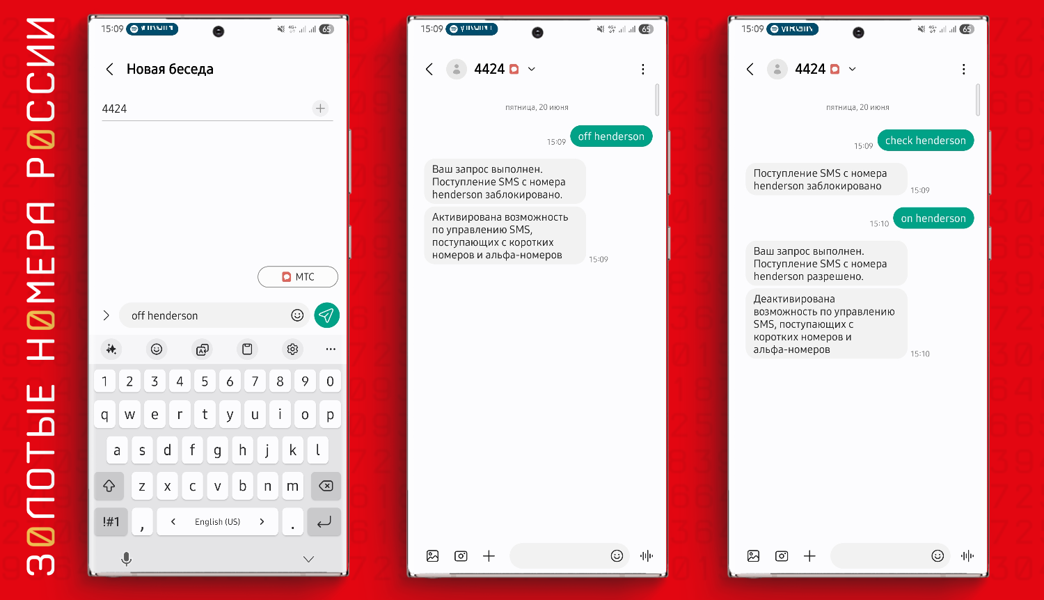 Как заблокировать SMS на МТС с коротких номеров и альфанумерик